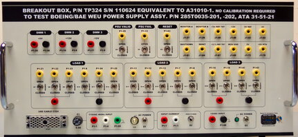 TP324 EQUIVALENT TO, OR BETTER THAN, BOEING/BAE SYSTEMS P/N A31010-1 IN FIT, FORM AND FUNCTION